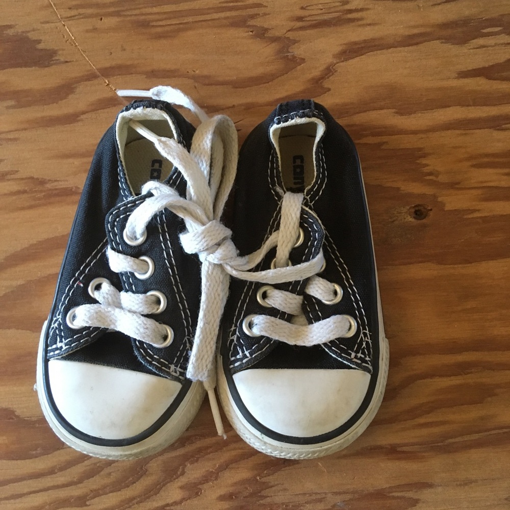 Toddler black converse sneakers